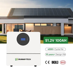 Sunwaytech Wall-Mounted Battery 5.12 кВт·год (102Ah, 51.2V) - Hover Image